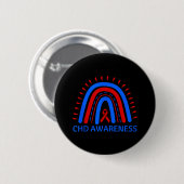Bewusstseinsbildung bei angeborenen Herzfehlern Ra Button (Vorne & Hinten)