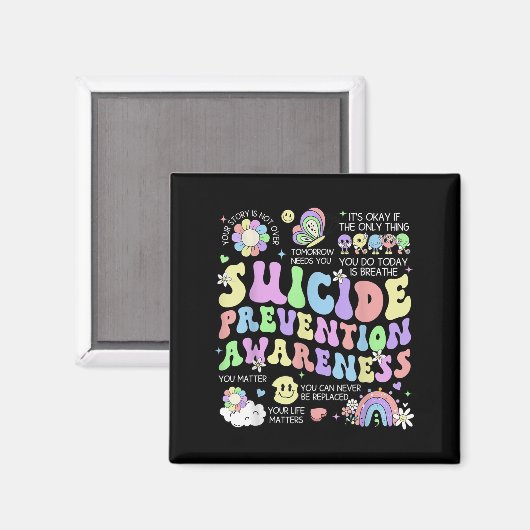 Bewusstseinsbildung bei der Prävention von Suizide Magnet (Vorderseite/Rückseite)