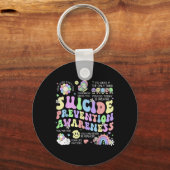 Bewusstseinsbildung bei der Prävention von Suizide Schlüsselanhänger (Vorderseite)