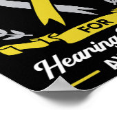 Bewusstseinsbildung bei Hörstörungen Tägliche Hilf Poster (Ecke)