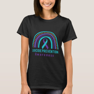 Bewusstseinsbildung bei Suiziden Regenbogen und Aq T-Shirt
