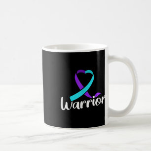 Bewusstseinsbildung bei Suiziden Warrior rosa und Kaffeetasse