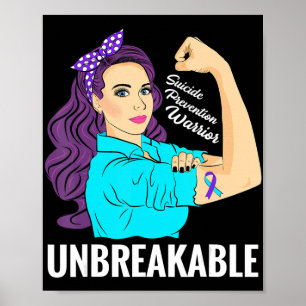 Bewusstseinsbildung bei Suizidprävention Mentaler  Poster