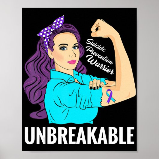 Bewusstseinsbildung bei Suizidprävention Mentaler Poster (Vorne)