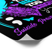 Bewusstseinsbildung bei Suizidprävention Positives Poster (Ecke)