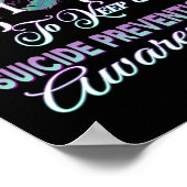 Bewusstseinsbildung bei Suizidprävention Poster (Ecke)