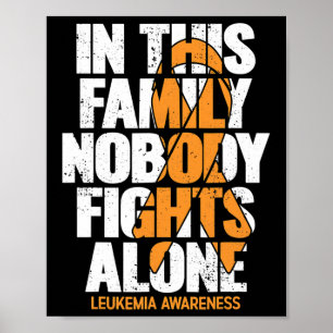 Bewusstseinsbildung Familienunterstützung Leukämie Poster