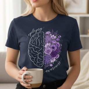 Bewusstseinsbildung für Epilepsie Gehirn Blumen Un Tri-Blend Shirt