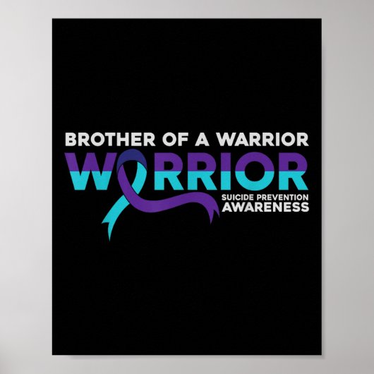 Bewusstseinsbildung für Suizid Bruder eines Kriege Poster (Vorne)