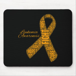 Bewusstseinsbildung Orange Ribbon Kampf Hoffnung H Mousepad