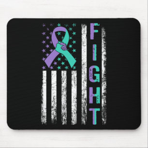 Bewusstseinsbildung zur Suizidprävention Aquamarin Mousepad