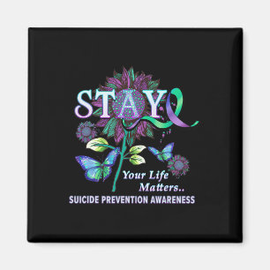 Bewusstseinsbildung zur Suizidprävention Bleibe Ih Magnet