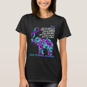 Bewusstseinsbildung zur Suizidprävention - Bleibe T-Shirt
