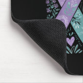 Bewusstseinsbildung zur Suizidprävention Positive  Mousepad (Ecke)