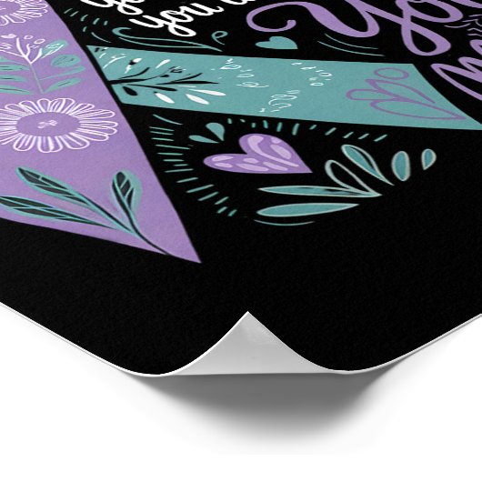 Bewusstseinsbildung zur Suizidprävention Positive Poster (Ecke)