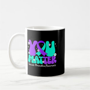 Bewusstseinsbildung zur Suizidprävention Türkis Li Kaffeetasse