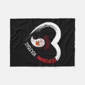 Bewusstseinserwartung Herztragen Niedliches Geiste Fleecedecke (Vorderseite (Horizontal))