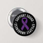 Bewusstseinsgeschenk für Epilepsie-Selbsthilfegrup Button (Vorne & Hinten)