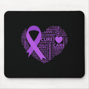 Bewusstseinsherz Lila Band Mousepad