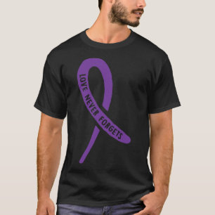 Bewusstseinsliebe vergisst nie violettes Band  T-Shirt