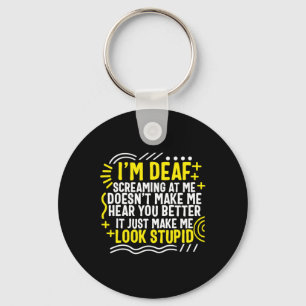 Bewusstseinsmonat bin ich tot und schreie mich asl schlüsselanhänger