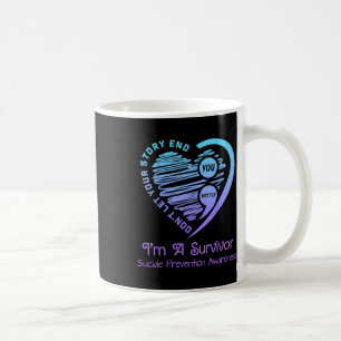 Bewusstseinsmonat für Suizidprävention Türkis & Kaffeetasse
