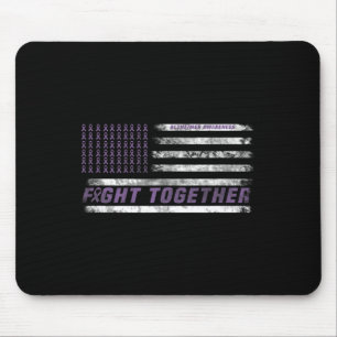 Bewusstseinsmonat I Ende Lila Band Elefant 3  Mousepad