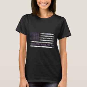 Bewusstseinsmonat I Ende Lila Band Elefant 5  T-Shirt