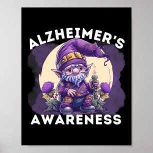 Bewusstseinsmonat T Heimer Gnom Lila Bänder Poster