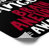 Bewusstseinsstörung Brain Aneurysm Poster (Ecke)