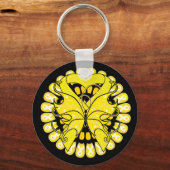 Bewusstseinszirkel von Ribbons zur Suizidpräventio Schlüsselanhänger (Vorderseite)