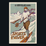 Bex Gryon Villars Chesieres Sports d'Hiver Poster<br><div class="desc">Bex Gryon Villars Chesieres Sports d'Hiver Switzerland Vintage Ski Poster - Framed Unframed Vintage Travel Posters, vintage travel poster art, retro travel poster, travel wall art, vintage travel print, classic travel illustration, retro tourism poster, old travel advertising art, travel poster decor, vintage destination poster, retro wall art print, travel art...</div>