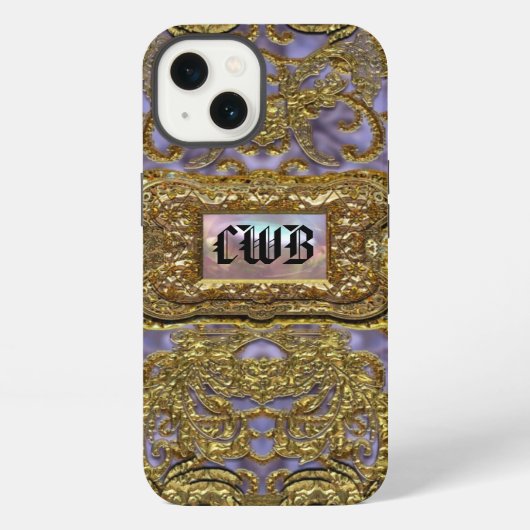 Bexley viktorianisches Schutzmonogramm iPhone Hülle (Rückseite)