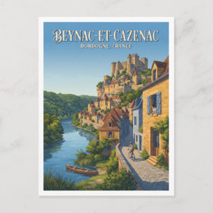 Beynac-et-Cazenac Sarlat-la-Canéda Frankreich Souv Postkarte
