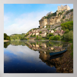 Beynac-et-Cazenac und Dordogne-Flussposter Poster