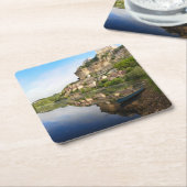 Beynac-und-Cazenac in Dordogne-Untersetzer Rechteckiger Pappuntersetzer (angewinkelt)