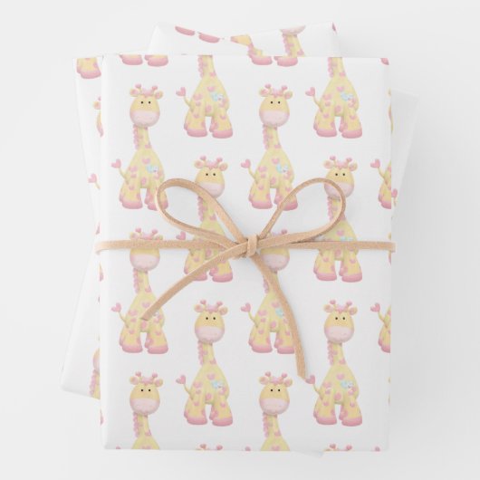 Beyond Adororable: Giraffe-Liebe-Geschenk-Wrap Geschenkpapier Set (Beispiel)