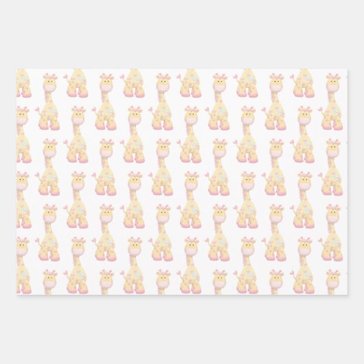 Beyond Adororable: Giraffe-Liebe-Geschenk-Wrap Geschenkpapier Set (Vorderseite)