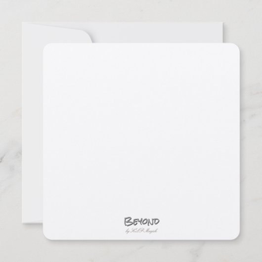 Beyond - AI Fantasy Digital Art Print (Rückseite)