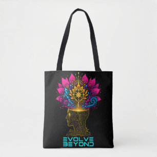 Beyond Cybernetic Mind Grafik Herren T-Shirt Tasche