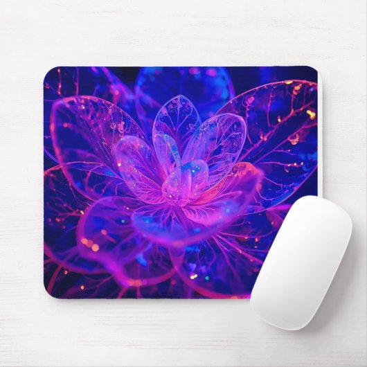 Beyond Frosted Glass Bloom Mousepad (Mit Mouse)