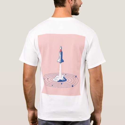 Beyond Gravity - Rocket Launch T - Shirt Des (Rückseite)