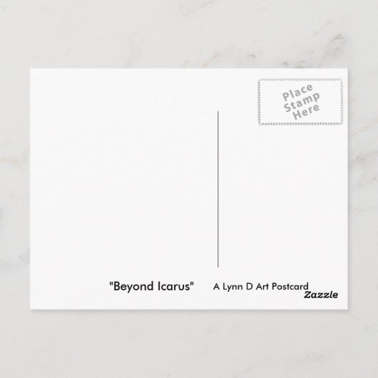 Beyond Icarus Postkarte (Rückseite)