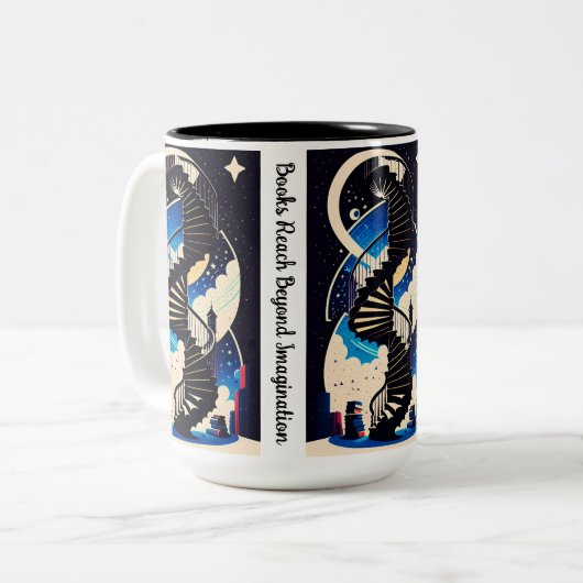 Beyond Imaging Zitat Zweifarbige Tasse (Vorderseite Links)