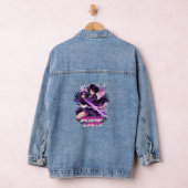 Beyond Limits – Anime-Stil Katana-Krieger Grafik Jeansjacke (Hangar)