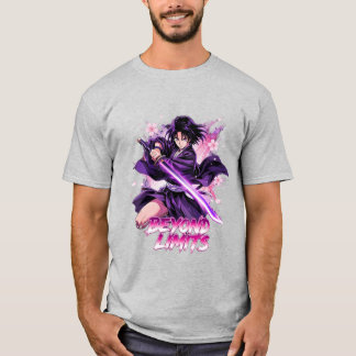Beyond Limits – Anime-Stil Katana-Krieger Grafik T-Shirt