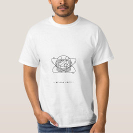Beyond Limits Minimalistischer Geometrischer Astro T-Shirt