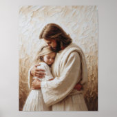 Beyond Love, Christian Art, Jesus Hugging Girl Poster (Vorne)