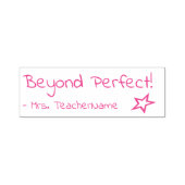 "Beyond Perfect!" + Benutzerdefinierter Tutor-Name Permastempel (Design)