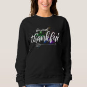 Beyond Thankful Thanksgiving Pregnancy Fun Women M Sweatshirt (Vorderseite)